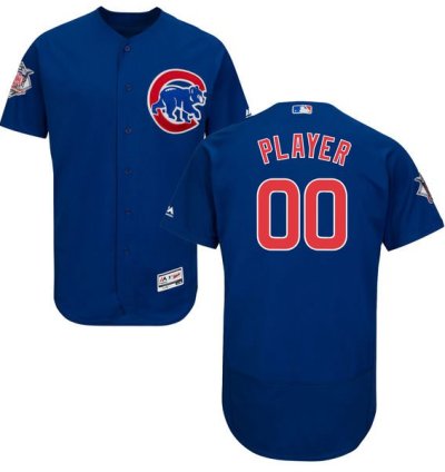 Chicago Cubs Royal Blue Customized Flexbase Majestic Mlb Collection Jersey