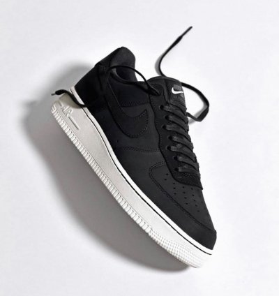 Off Noir X Nike Air Force 1 Lx Black White Sneakers