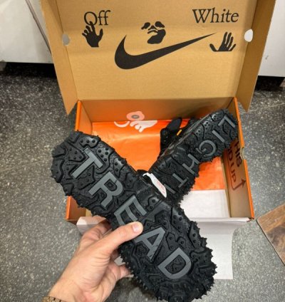 Off Whiite X Nike Acg Air Terra Forma Black Running Shoes