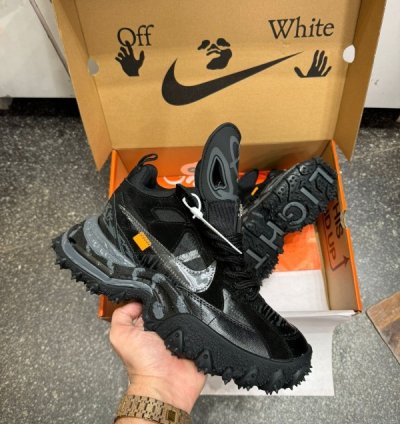 Off Whiite X Nike Acg Air Terra Forma Black Running Shoes