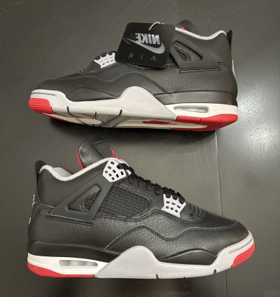 Air Jordan Retro 4 Bred Reimagined