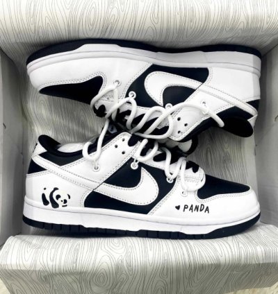 Off Whiite X Nike Sb Dunk Low Panda Sneakers