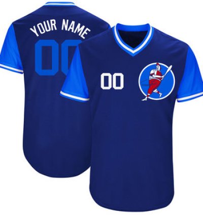 Cubs Blue Customized Mn New Design Jersey