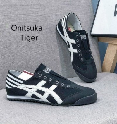 Onitsuk A Tiger Party Black White Slipons