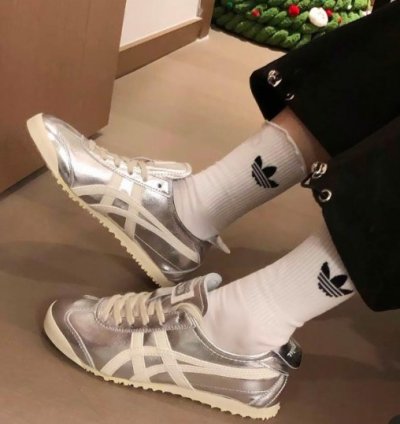 Onitsuk A Tiger Silver Sneakers