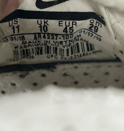 72705 Nike Fear Of God Sail Black
