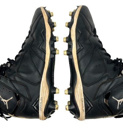 Vintage Air Jordan Retro 7 Oreo Football Cleats 2014 Size 10 Black White Mens