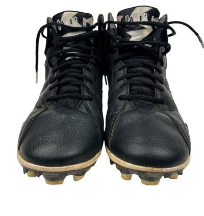 Vintage Air Jordan Retro 7 Oreo Football Cleats 2014 Size 10 Black White Mens