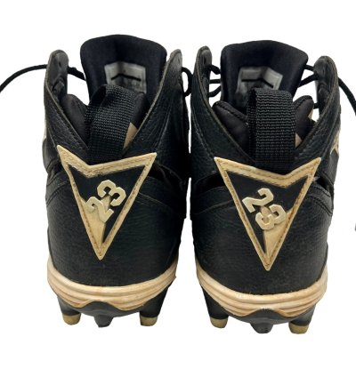 Vintage Air Jordan Retro 7 Oreo Football Cleats 2014 Size 10 Black White Mens