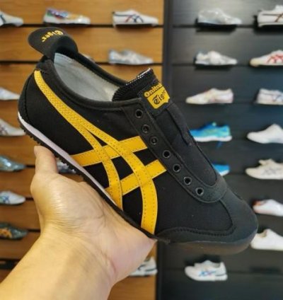 Onitsuka Tiger Mexico 66 Black Yellow Slipons