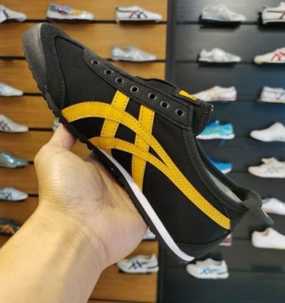 Onitsuka Tiger Mexico 66 Black Yellow Slipons