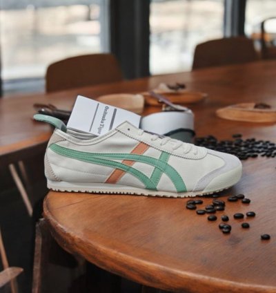 Onitsuka Tiger Mexico 66 Cream Green Orange Sneakers