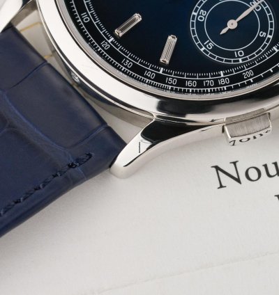 Patek Philippe Chronograph 5170p - Blue Dial With Baguette Diamond Indexes - Full Set - Mint Condition