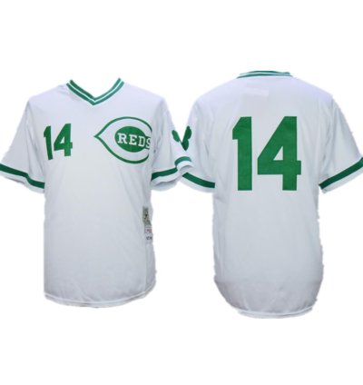 Cincinnati Reds Pete Rose White Throwback Pullover Jersey