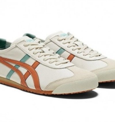 Onitsuka Tiger Mexico 66 Cream Piquant Orange Sneakers