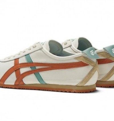 Onitsuka Tiger Mexico 66 Cream Piquant Orange Sneakers