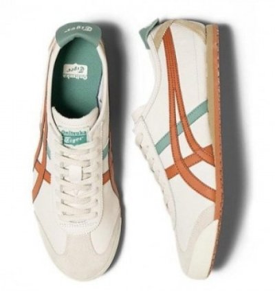 Onitsuka Tiger Mexico 66 Cream Piquant Orange Sneakers