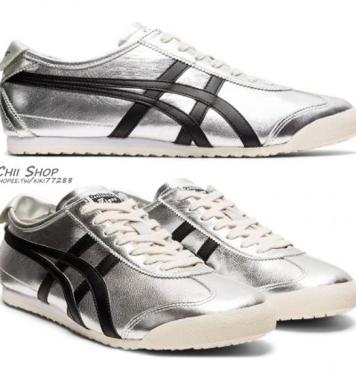 Onitsuka Tiger Mexico 66 Pure Silver Black Sneakers