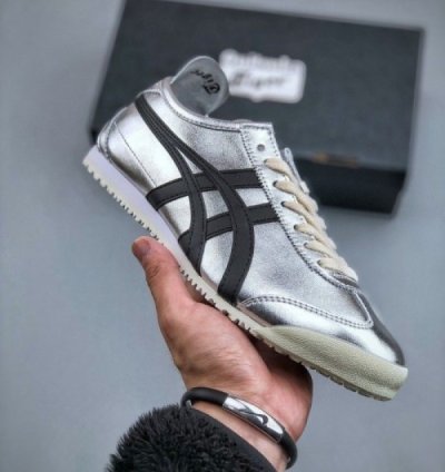 Onitsuka Tiger Mexico 66 Pure Silver Black Sneakers