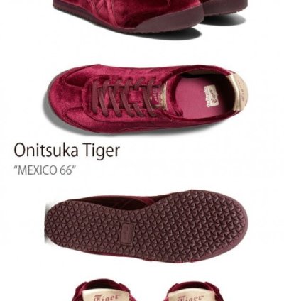 Onitsuka Tiger Mexico 66 Red Velvet Authentic Sneakers