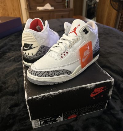 Ds Jordan 3 White Cement Reimagined