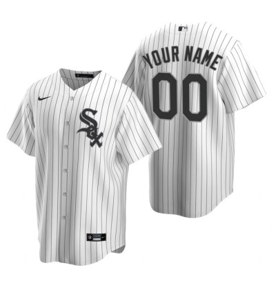 Chicago White Sox Custom White Stitched Mlb Cool Base Home Jersey