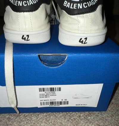 Adidas Balenciaga Stan Smith Off White Black
