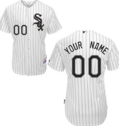 Chicago White Sox Customized White Pinstripe Jersey