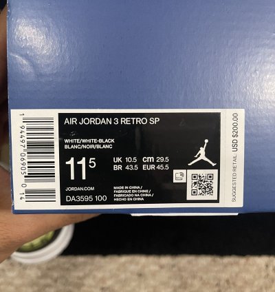 Fragment Air Jordan 3 Retro Sp