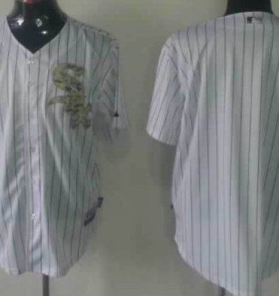 Chicago White Sox Customized White With Camo Jersey