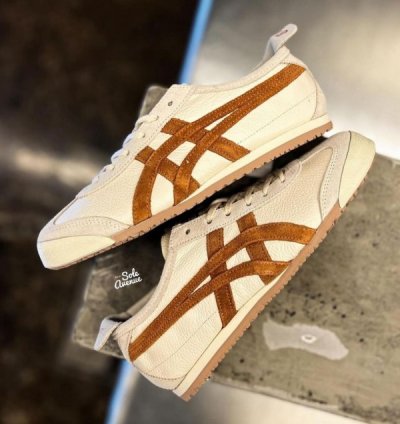Onitsuka Tiger Mexico Cream Orange Sneakers