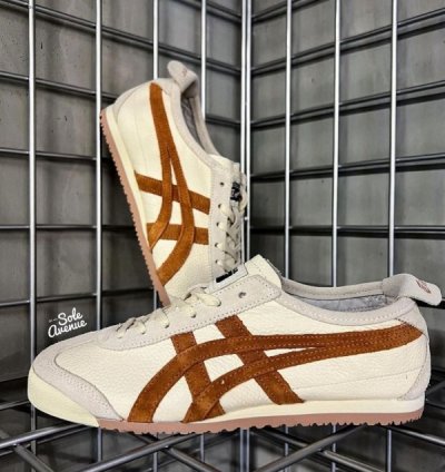 Onitsuka Tiger Mexico Cream Orange Sneakers
