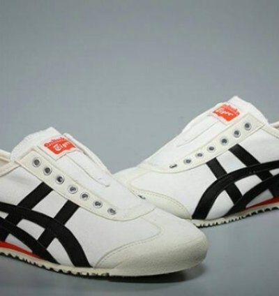 Onitsuka Tiger Slip On Black Orange Slipon