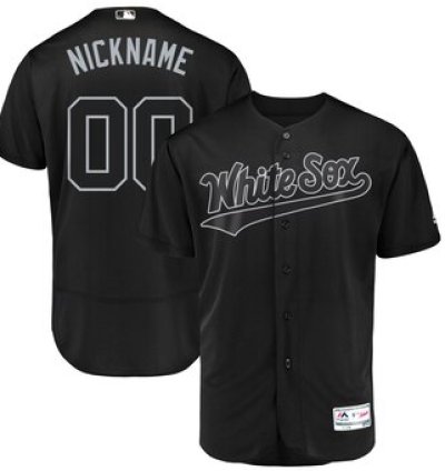Chicago White Sox Majestic 2019 Players Weekend Flex Base Roster Custom Black Jersey
