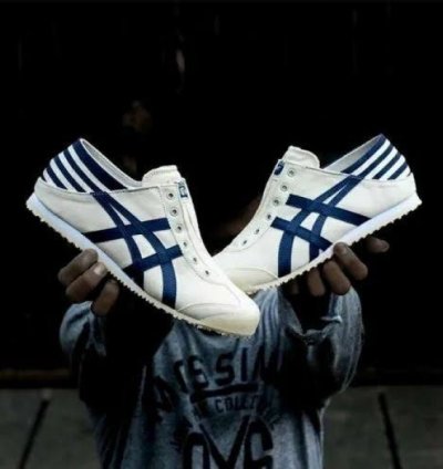 Onitsuka Tiger Slip On Paraty Cream Navy Slipon