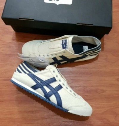 Onitsuka Tiger Slip On Paraty Cream Navy Slipon