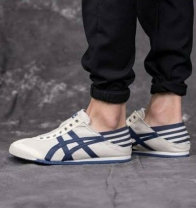 Onitsuka Tiger Slip On Paraty Cream Navy Slipon