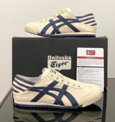 Onitsuka Tiger Slip On Paraty Cream Navy Slipon