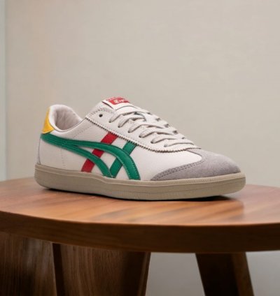 Onitsuka Tiger Tokuten Beige Cream Green Sneakers