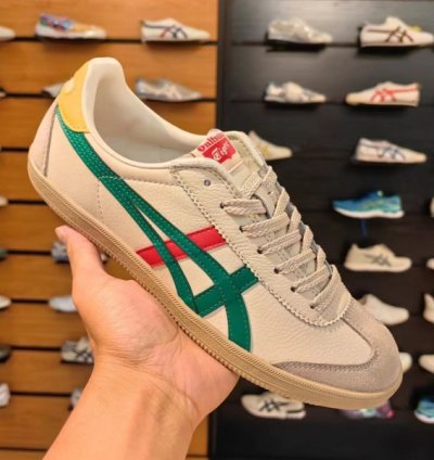 Onitsuka Tiger Tokuten Beige Cream Green Sneakers