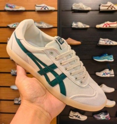 Onitsuka Tiger Tokuten Canvas White Green Sneakers