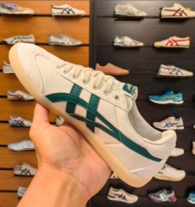 Onitsuka Tiger Tokuten Canvas White Green Sneakers