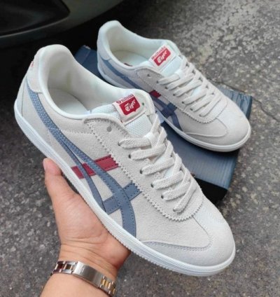 Onitsuka Tiger Tokuten Grey Red Sneakers