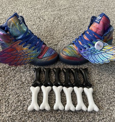 Adidas Jeremy Scott Rainbow Wings Bones Size 9 5 Rare