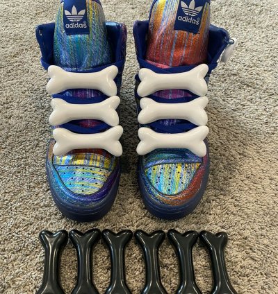 Adidas Jeremy Scott Rainbow Wings Bones Size 9 5 Rare