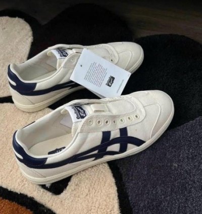 Onitsuka Tiger Tokuten Navy Cream Slipons