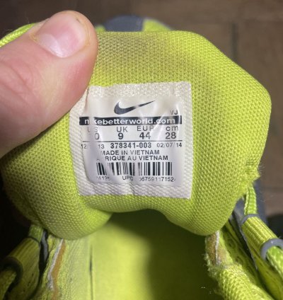Vintage Men Nike Shox Y2k Gray Yellow Sneakers Shoes