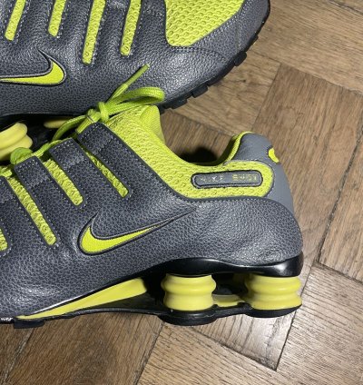 Vintage Men Nike Shox Y2k Gray Yellow Sneakers Shoes