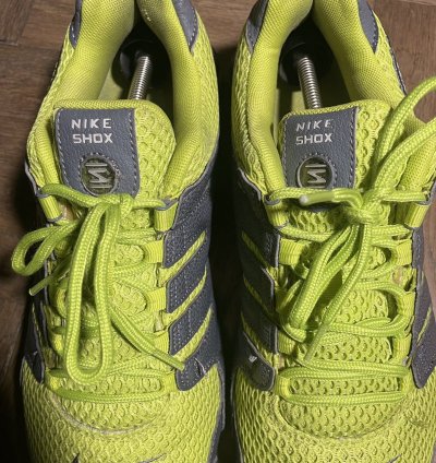 Vintage Men Nike Shox Y2k Gray Yellow Sneakers Shoes