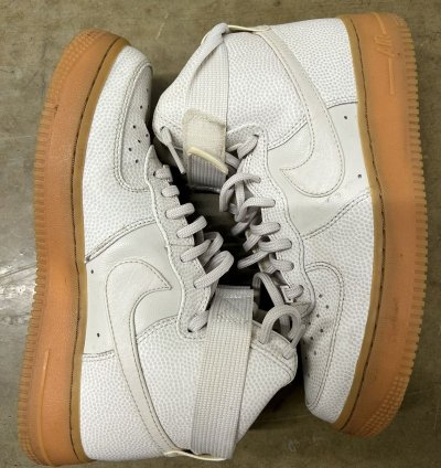 Vintage Nike Air Force 1 High Gum Bottom Utility Strap Shoes
